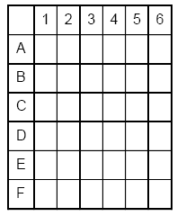 Opgaveskema st&oslash;rrelse 6 X 6